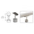 CRL Brushed Stainless Steel Straight Saddle Clamp for 1-1/2" Tubing