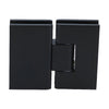 Matte black square brass 180 glass-to-glass shower hinge VCT180MBL