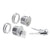 CRL Brushed Stainless Steel Keyed Cylinder with Thumbturn Door Lock