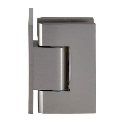 "CRL Brushed Nickel Adjustable Wall Mount Offset Back Plate Hinge - Sleek & Durable Design