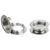 CRL Anochrome Threaded Finger Pulls for Glass Doors - 50 Pairs