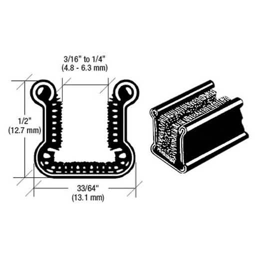 CRL Beaded Rigid Lower Division Bar for GM 1953-1963 - 96" Length, durable and high-qualit