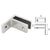 CRL Brushed Stainless Steel Wall-Mount Glass Clamp