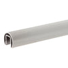 GR20BS brushed stainless steel 2 in cap rail, bump-formed U-channel profile for glass railings, 120 in length