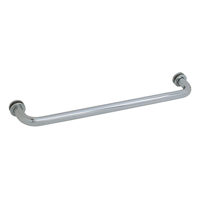 CRL 24 in Brushed Nickel Single-Sided Towel Bar for Glass Doors