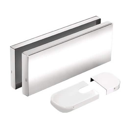 CRL Polished Stainless Hydraulic Patch Fitting Cover for Sleek Glass Door Installation