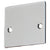 CRL NH3 Wide U-Channel Brushed Stainless Steel End Cap with Screws