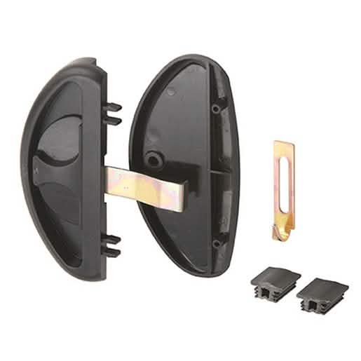 CRL Black Sliding Screen Door Latch and Pull for secure and stylish door functionality.