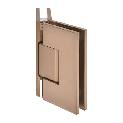 CRL Vienna 135 glass-to-glass shower hinge, dark brushed bronze brass finish (SKU V1E045DBBZ)