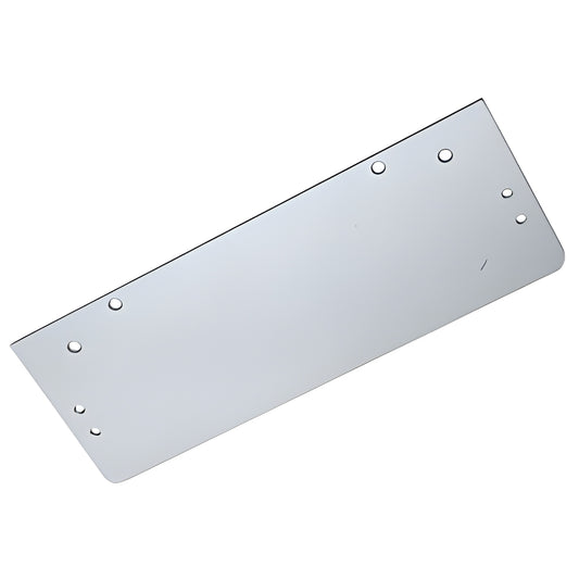 Aluminum drop plate for PR40/PR50 surface door closers, parallel-arm mount, 13 in 4 13/16 in, predrilled mounting holes