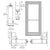 CRL-U.S. Aluminum Durafront Series 800 Offset Pivot Door - Panic