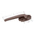 CRL Brown Left-Hand Cam Handle 1-1/2 in Screw Hole Replacement