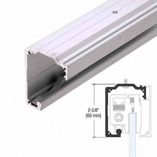 CRL285 Series Satin Anodized Top Track - 118", sleek design for smooth sliding doors.