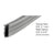 CRL Glazing Vinyl 9/32" Channel for 5/32"-3/16" Metal Opening — 100' Roll