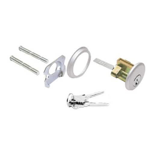 CRL Aluminum Rim Keyed Cylinder - Schlage 'C' Keyway, Random Keying, Durable Security Solu