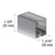 CRL Fallbrook 3m Matte Black Ceiling Profile for Fixed Shower Panel