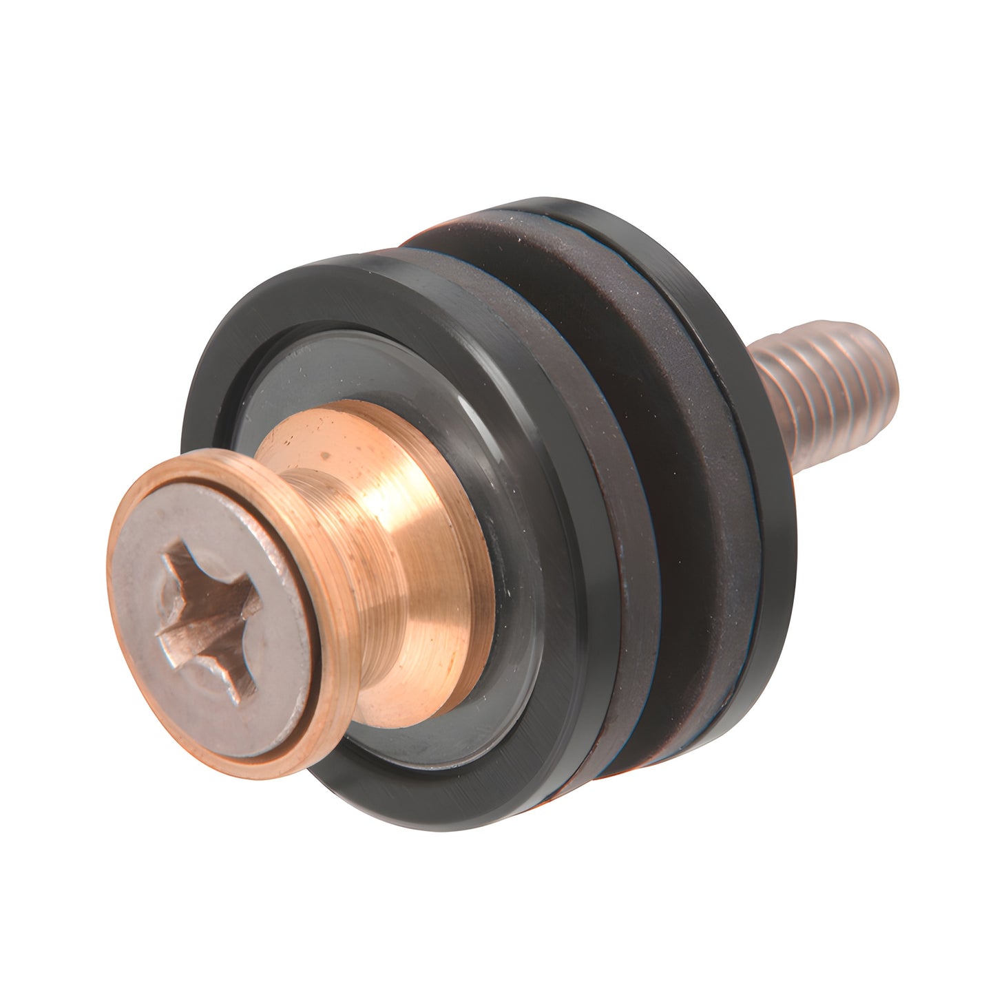 CRL F40WKMBL matte black replacement washer kit with copper shoulder bolt, metal and plastic washers and black grommet