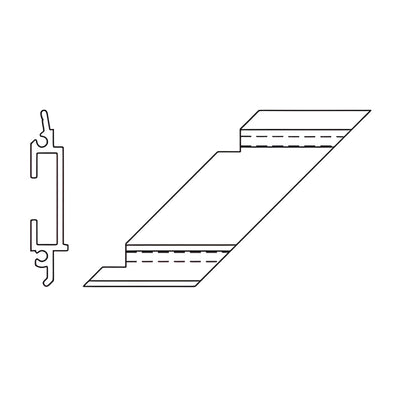 CRL-U.S. Aluminum Anchor Clip 90° Outside Corner for Glass