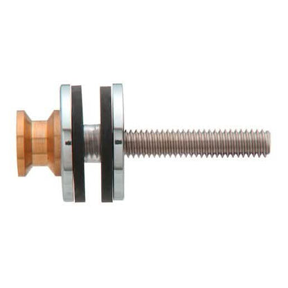 Polished stainless steel replacement washer set for back-to-back pull handle, CRL brand.