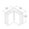 CRL Brushed Bronze Bellagio Series Glass-to-Glass Bracket