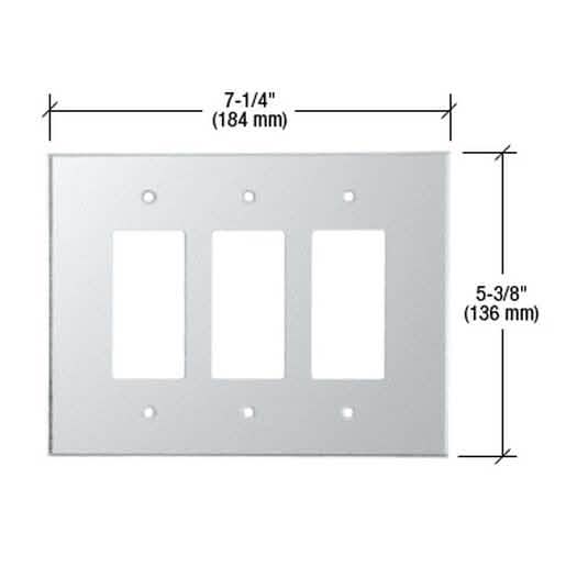 "CRL Clear Triple Designer Acrylic Mirror Plate - Elegant, Durable, Modern-Style Home Deco