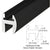 CRL 66" Matte Black Shower Door Header Kit – Sliding Glass Hardware