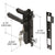 CRL Black Screen & Storm Door Security Mortise Lock for Academy Doors
