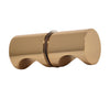 Crescent grip back-to-back shower door knob, solid brass French Gold finish, 1" diameter (SKU: SDK140FG)