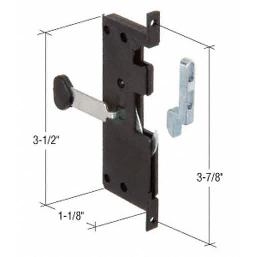 CRL Screen Door Latch and Pull: Durable, Easy Install, 3-7/8" Screw Holes, Secure Fit