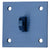 CRL 12mm Rod Square Mounting Plate - Custom Color Finish