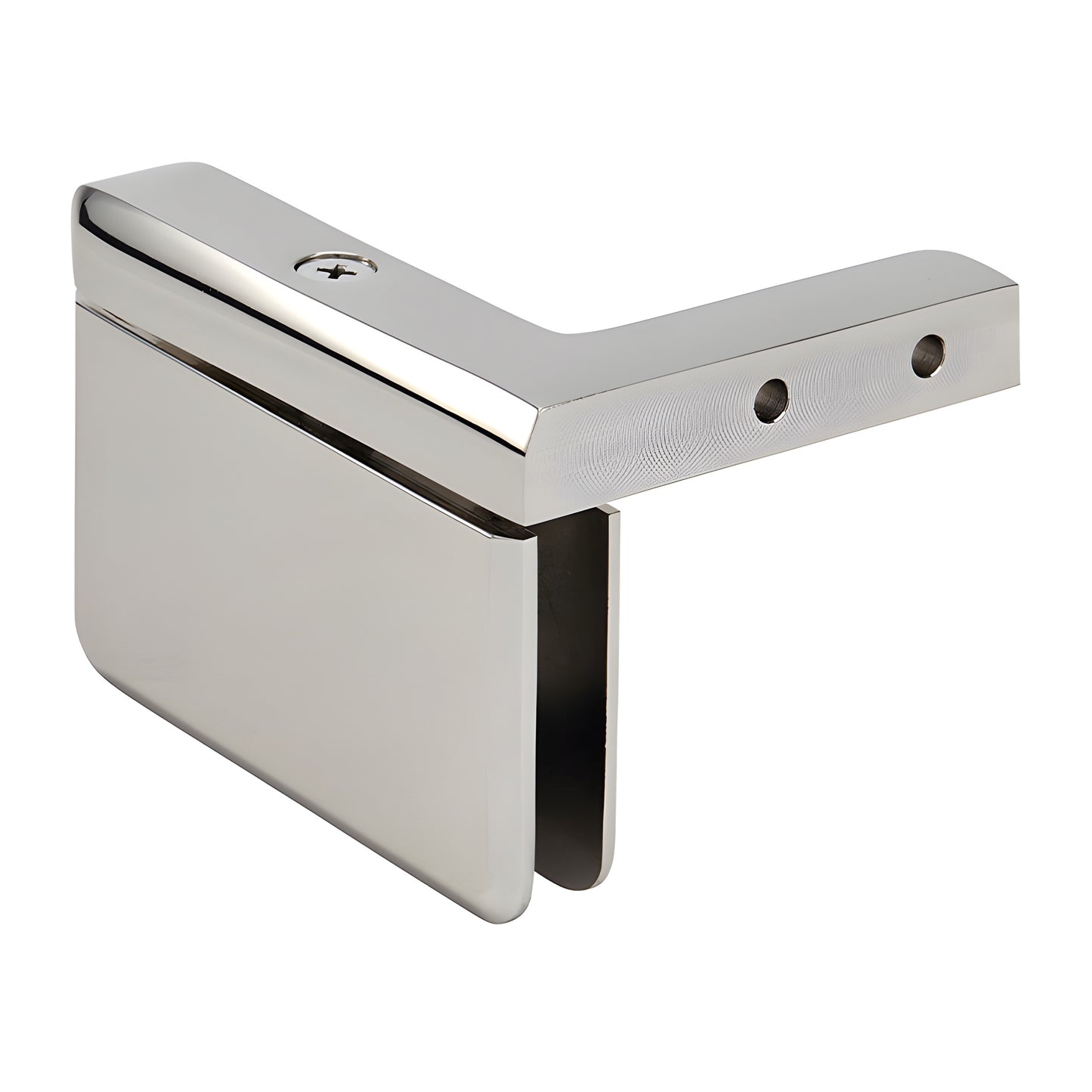 PPH05RPN polished nickel brass beveled pivot hinge for frameless shower door, right-hand, 8-10mm glass