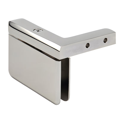 PPH05RPN polished nickel brass beveled pivot hinge for frameless shower door, right-hand, 8-10mm glass