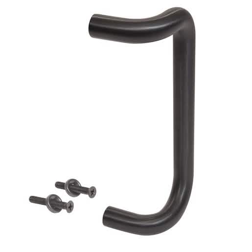 CRL 10" Dark Bronze Solid Offset Pull Handle - Elegant, durable design for doors and cabin
