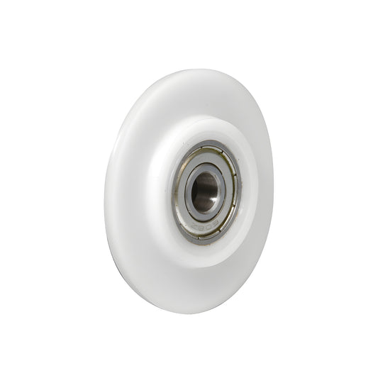 CRL nylon concave replacement wheel 2" with sealed ball bearing, white - SKU WREPK6N