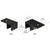 CRL Matte Black Ceiling-Mount Sleeve-Over Glass Clamp