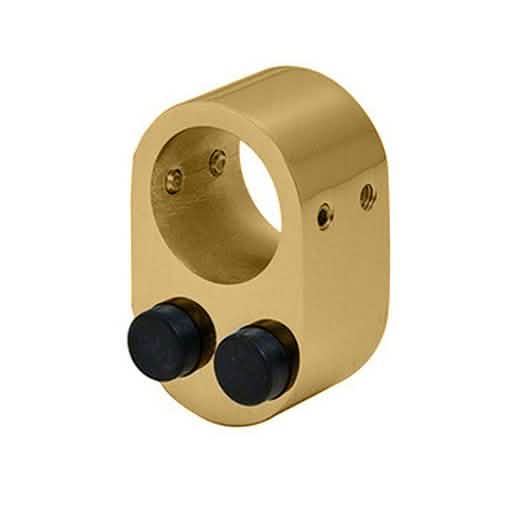 Satin Brass 180º Crescent Sliding System - Elegant, durable design for modern interiors.