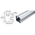 CRL Mill 36" 90° Square Corner Post 2" x 2-5/8" Glass Railing