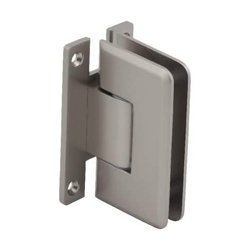 Satin Nickel Cologne 337 Series Adjustable Wall Mount 'H' Back Plate Hinge - CRL