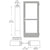 CRL-U.S. Aluminum Clear Anodized Series 400 Butt-Hinged Entry Door
