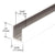 CRL White Deep U-Channel for 1/2" Glass Fixed Shower Panel 95"