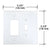 CRL Clear Designer Acrylic Mirror Plate - Toggle Combo Replacement