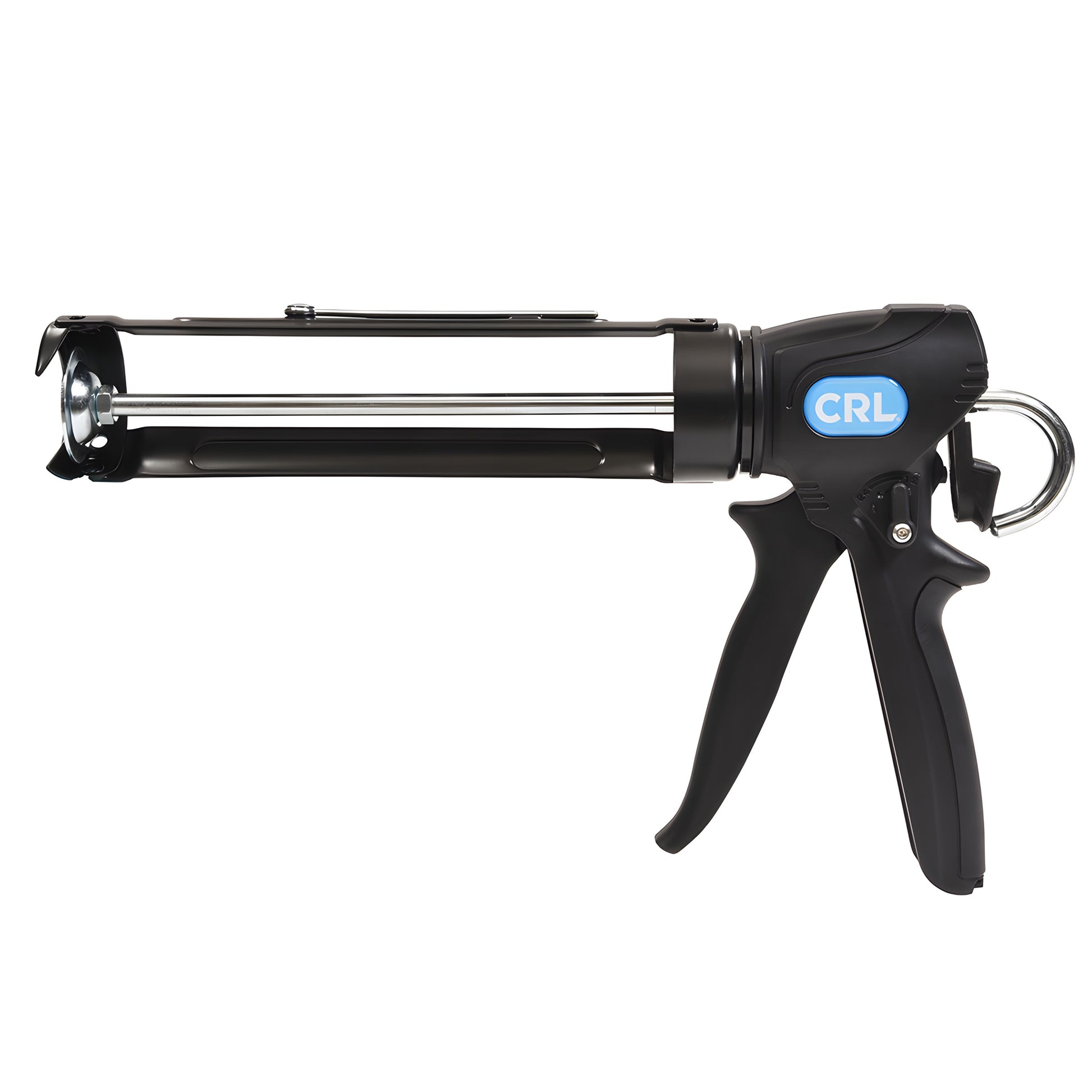 CRL CRLCG3 steel caulk gun, 12.5in, adjustable 12:1/24:1 thrust, fits standard cartridges, black ergonomic handle.