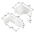 CRL 1-1/2 in Sliding Shower Door Jamb Guide - Glass Door Replacement