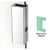 CRL Polished Stainless Deadthrow Door Keeper 1-3/4" x 5-5/8" Low Profile