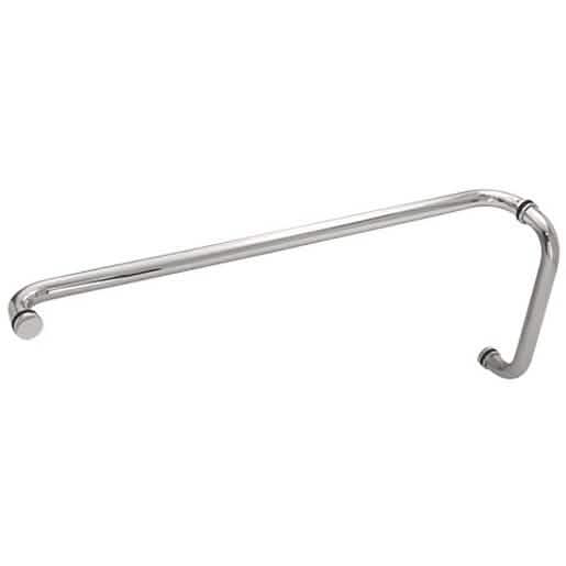 CRL Satin Anodized 12" x 28" Push and Pull Handle Set for Glass Doors - Modern Design