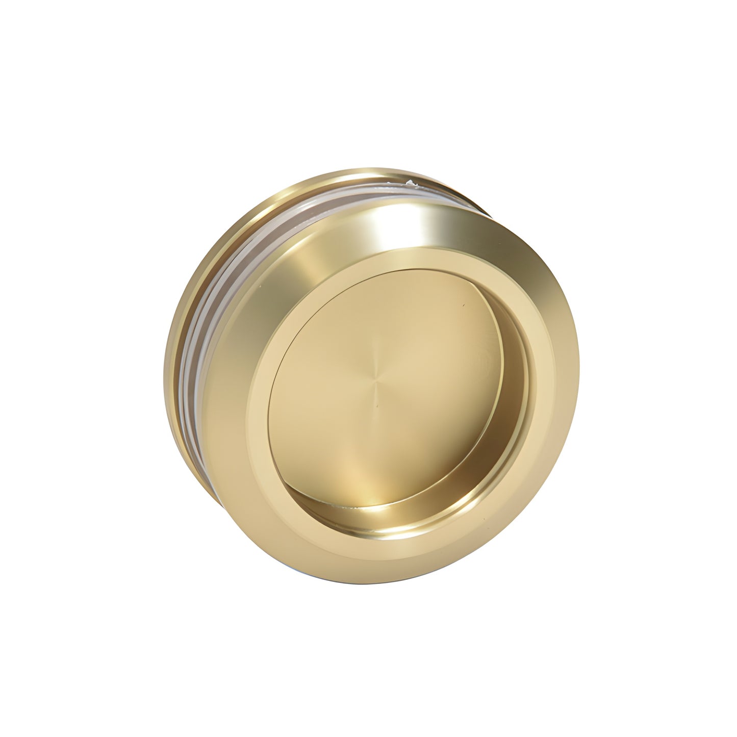 Cavoli CAV78BBRZ brushed-bronze top-rail frameless 78 in sliding shower system, one sliding + one fixed panel