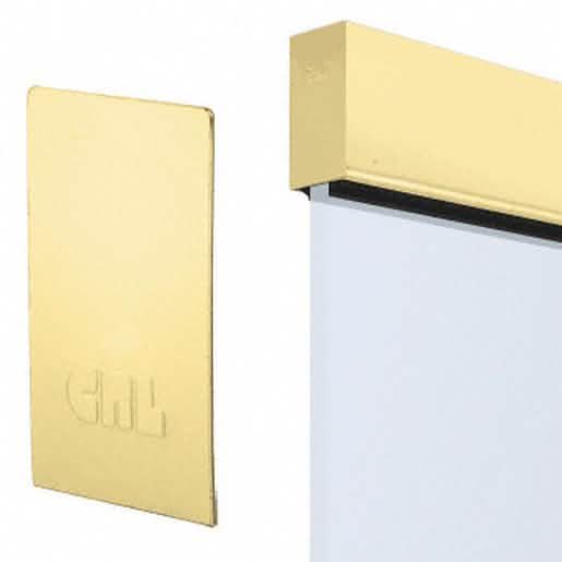 CRL Satin Brass End Cap for W7B Series Base Shoe: Stylish Finish for Windscreen Systems