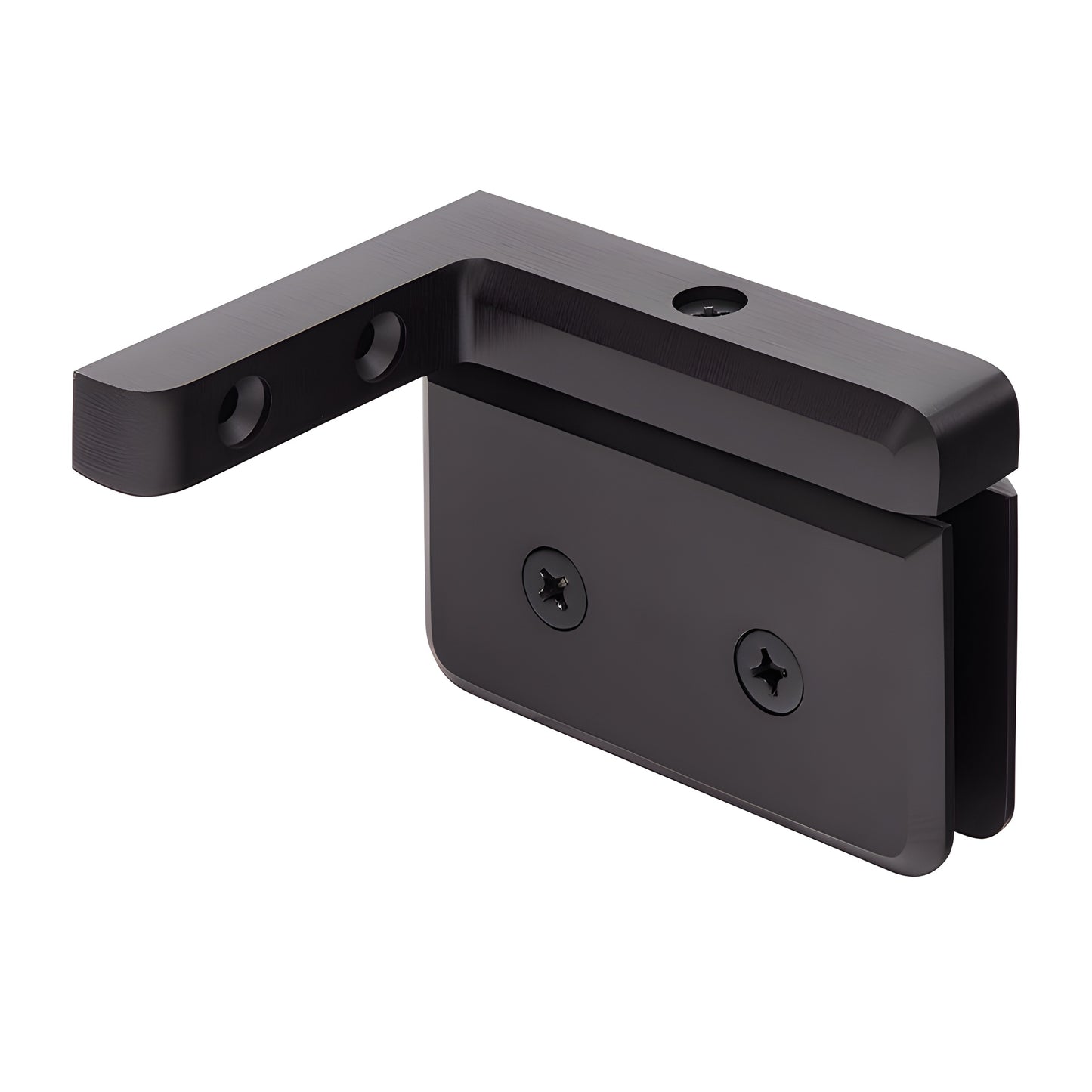 Oil-rubbed bronze beveled brass pivot hinge for frameless shower doors (PPH05R0RB)