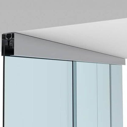 "CRL50 Series Bi-Parting Ceiling Mount Kit with Fixed Panels - Sleek and Synchronized Desi