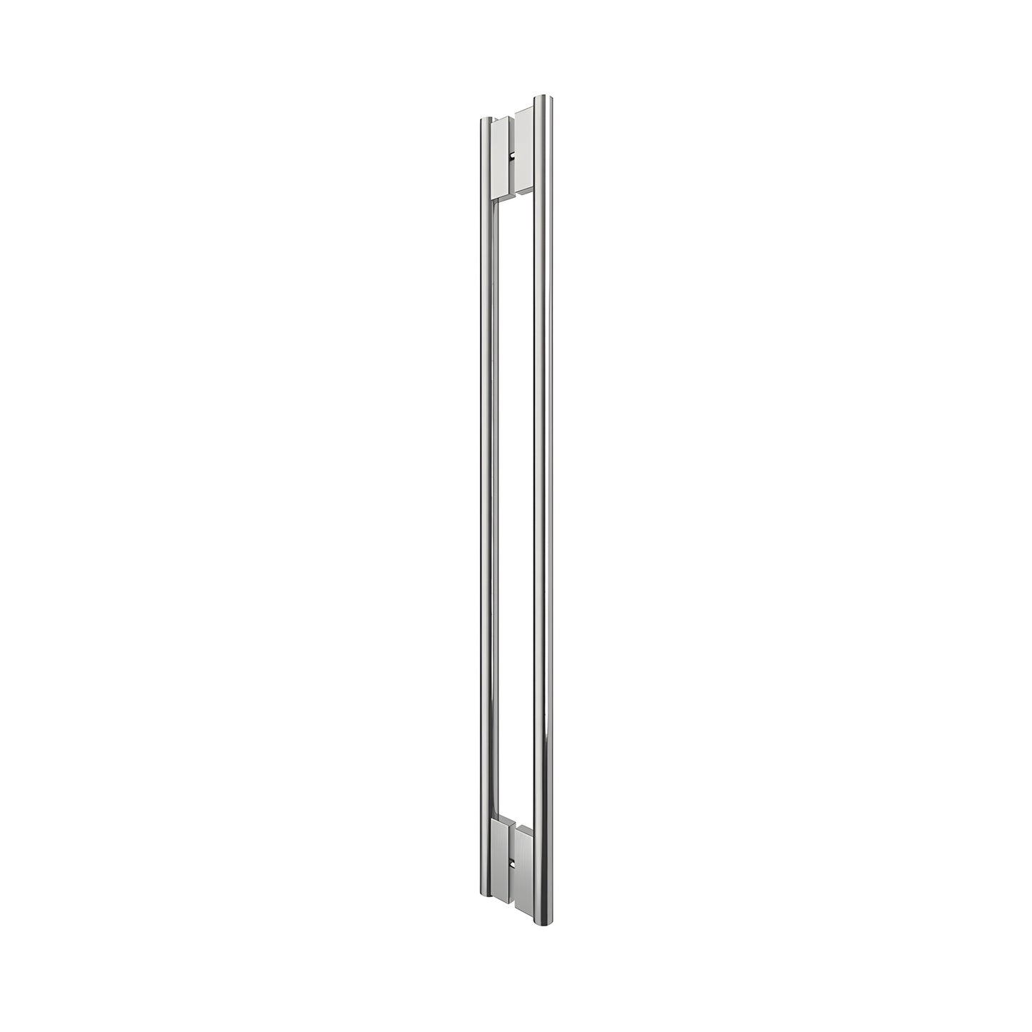 HPH48CBS stainless steel 48 in C-style tubular back-to-back shower door handle, brushed finish for 3/8 in glass